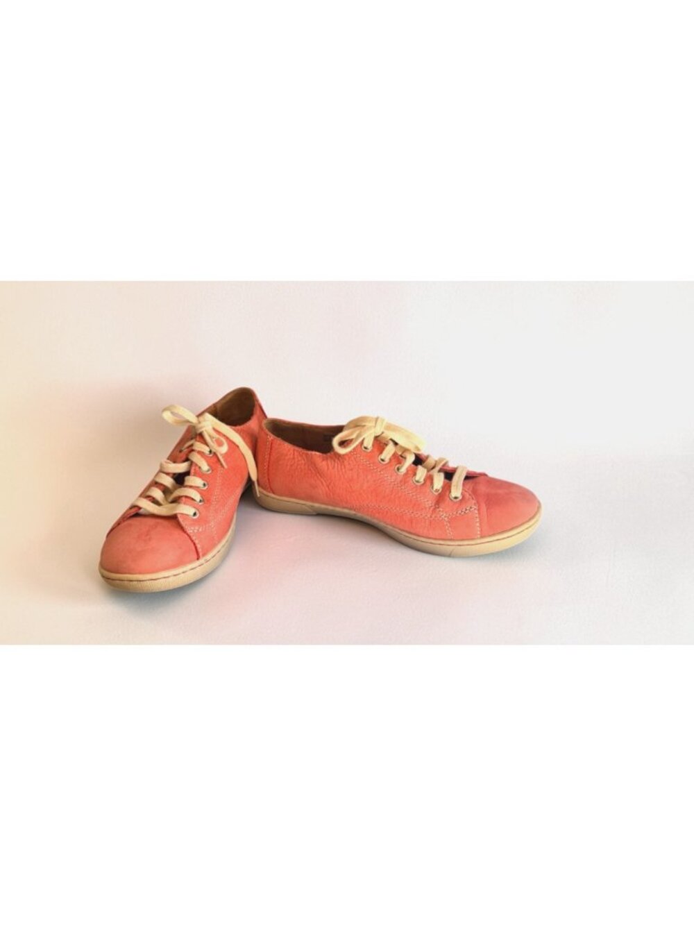 BORN Sneakers Women 7.5 Pink Leather Tennis Shoes Lace Up W52211 - Picture 9 of 14